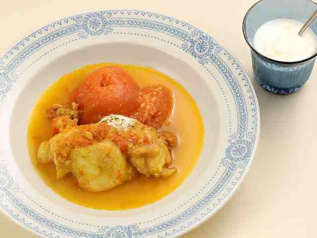 白身魚のスパイス煮