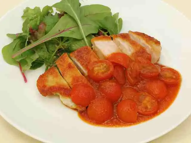 チキンソテー トマトソース