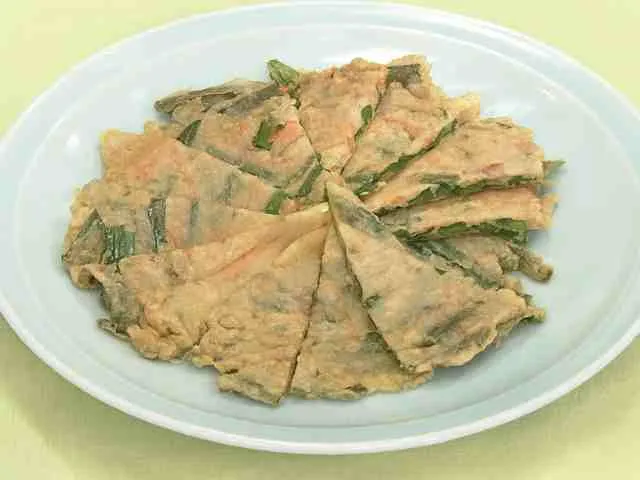 ニラとにんじんのチヂミ