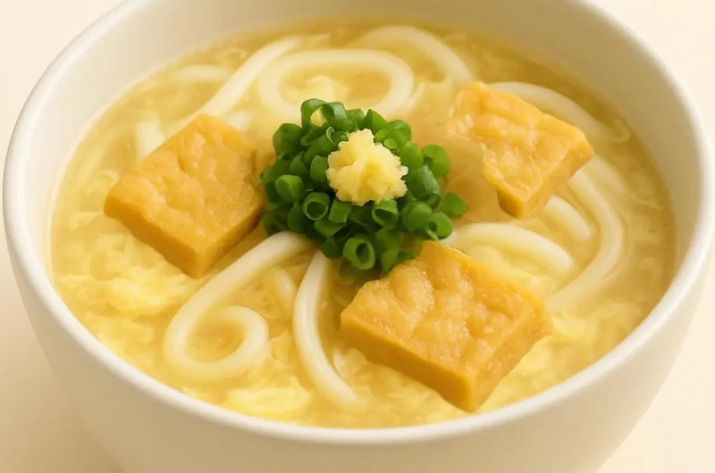 【きょうの料理】厚揚げ鶏卵うどんのレシピ 上野直哉さんのまかない麺