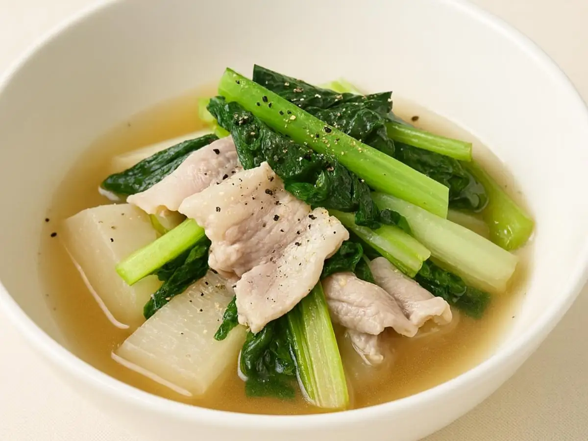 豚バラ大根の酒煮