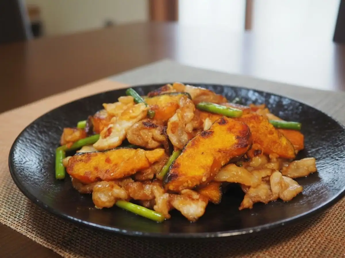 豚かぼスタミナ炒め