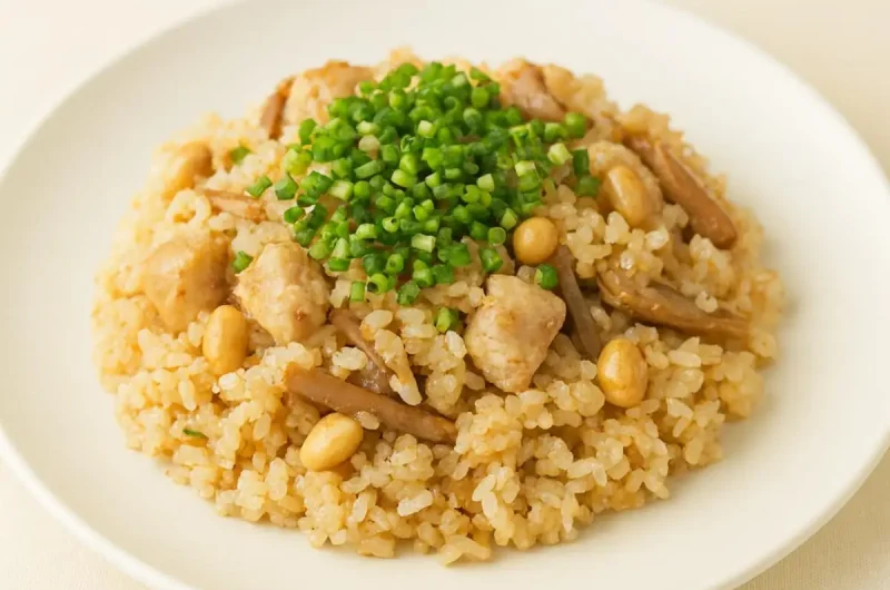 【きょうの料理】大豆とごぼうの鶏めしのレシピ しらいのりこさん