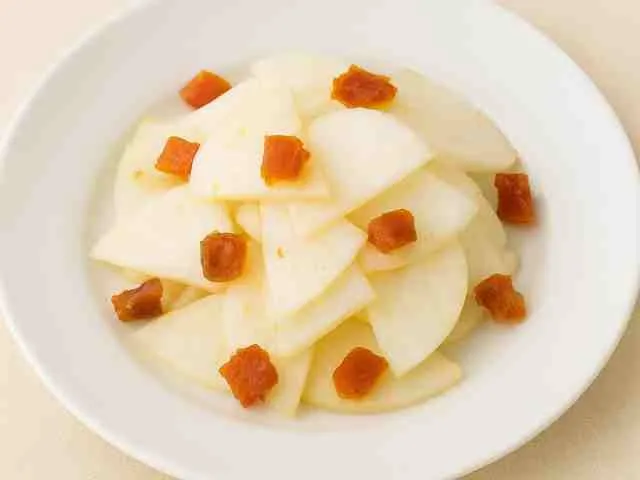 干し柿とかぶのあえ物