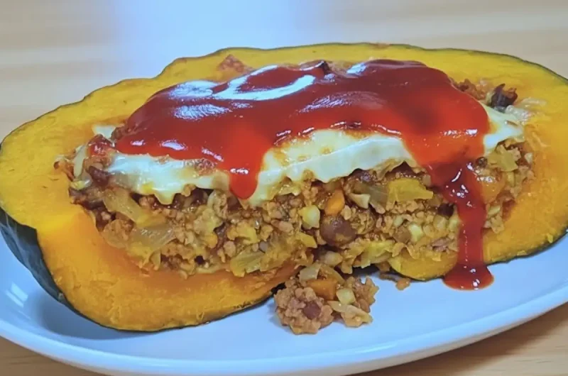 【DayDay】カボチャの肉詰めのレシピ カボチャ使い切り亜希のざっくりキッチン