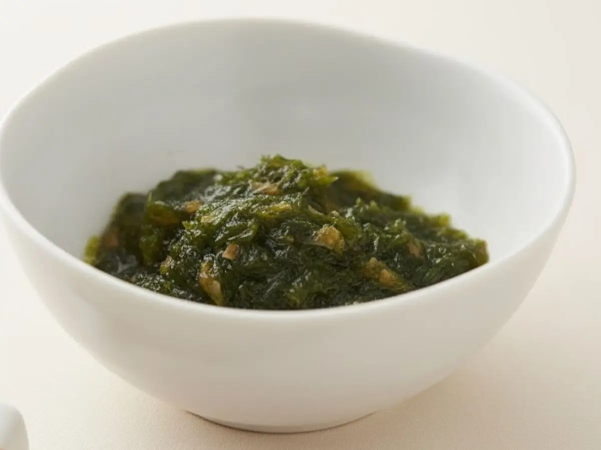 アオサの酢の物