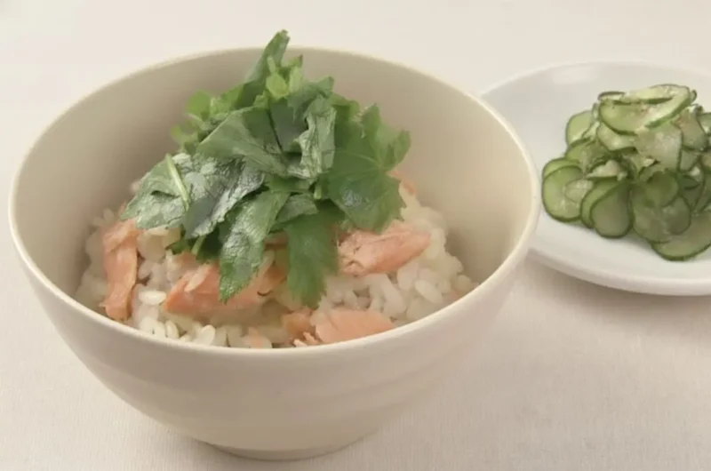 【きょうの料理】みつばとサーモンの炊き込みご飯のレシピ 中東久人さん