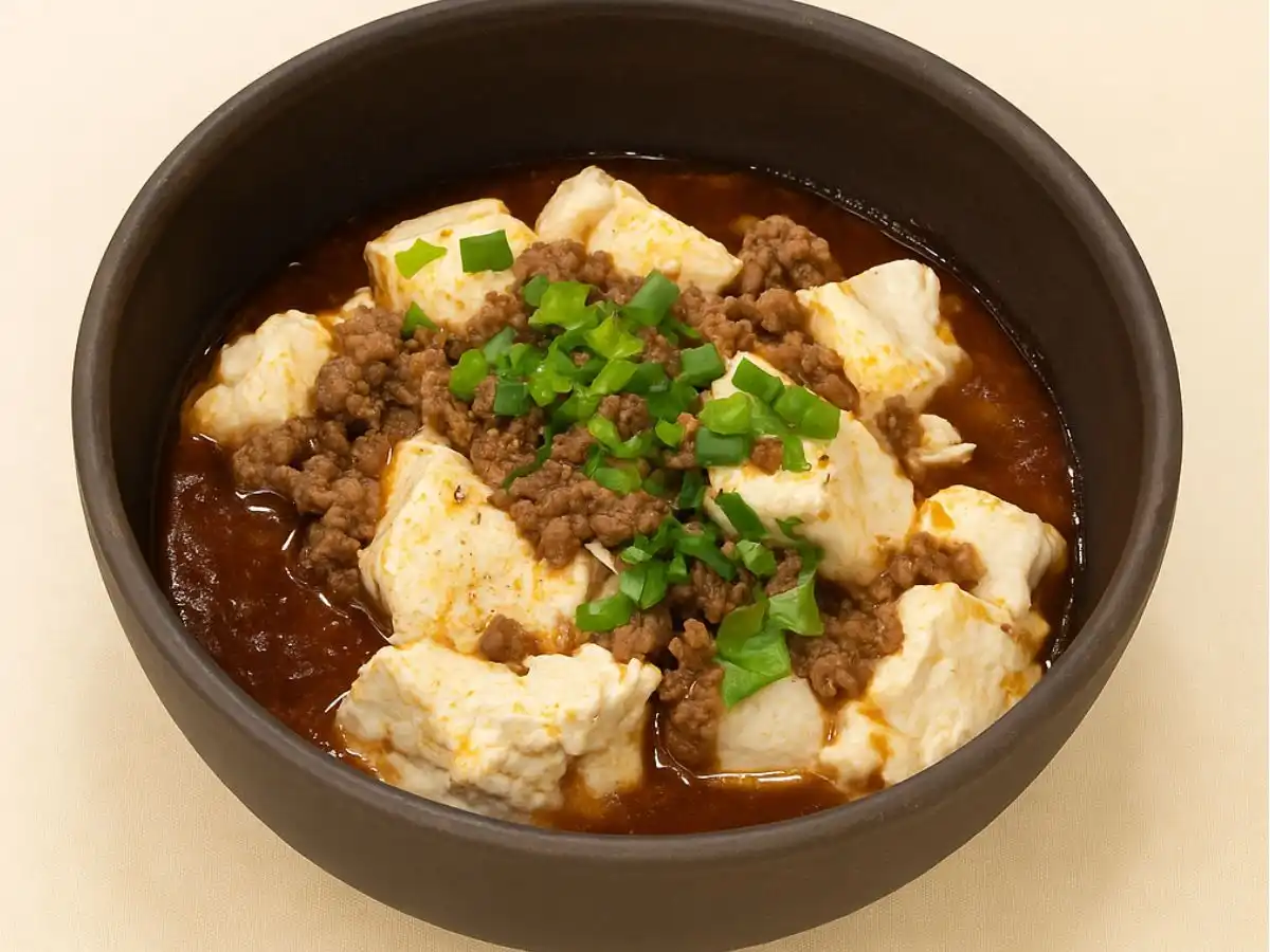 蒸しマーボー豆腐