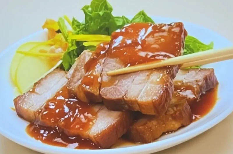 【ウワサのお客さま】りんごチャーシューのレシピ レジェンド寮母村野さん