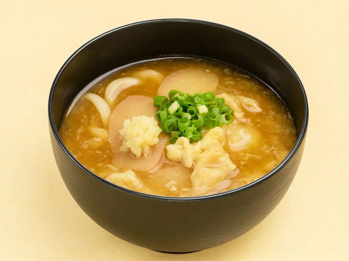 根生姜のあんかけうどん