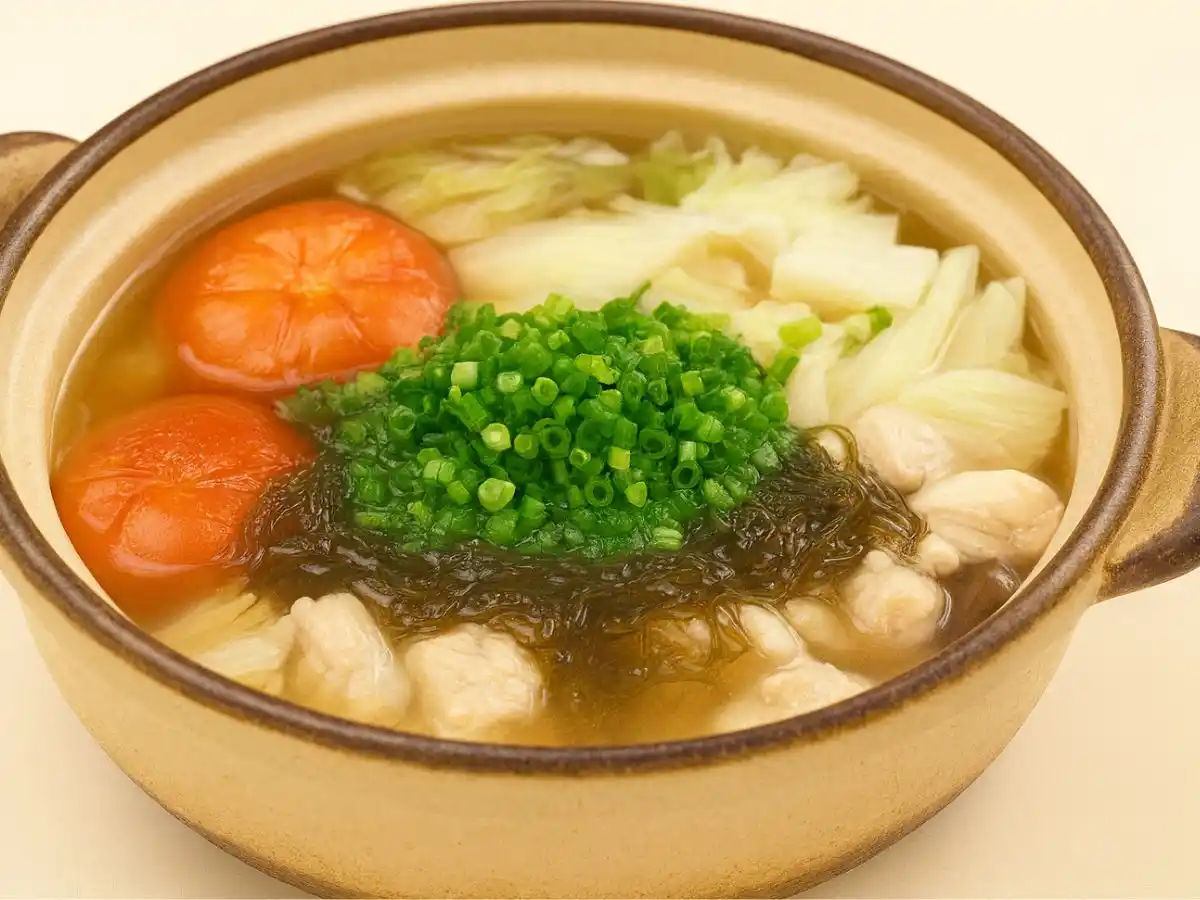 トマトもずく鍋