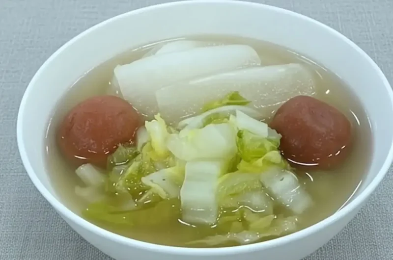 【あさイチ】大根と白菜の梅流しのレシピ 井澤由美子さんのみんなゴハンだよ