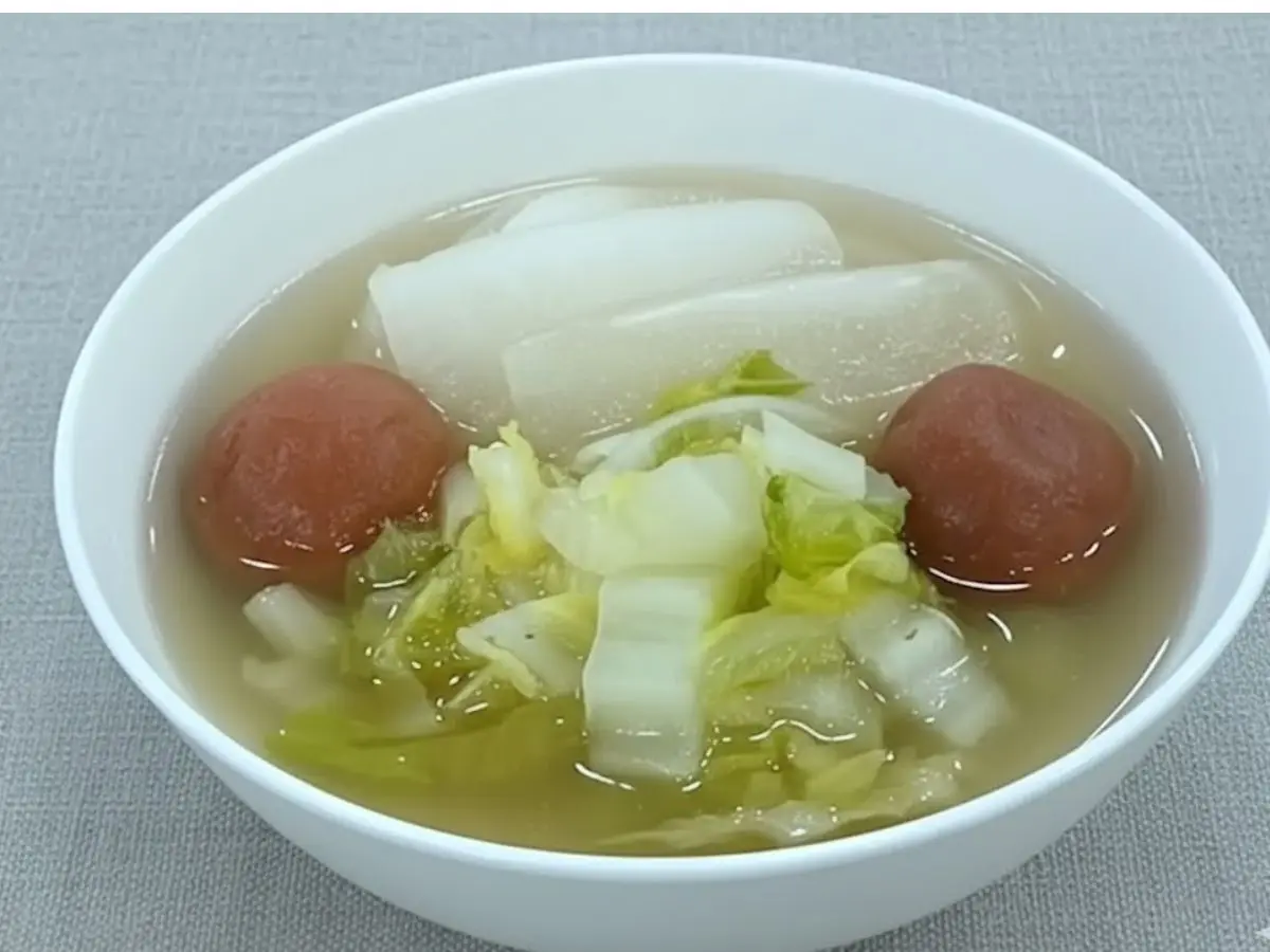 大根と白菜の梅流し