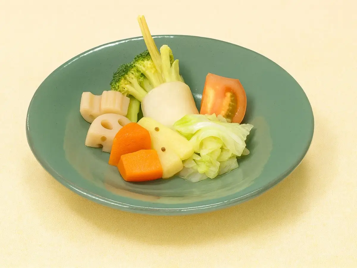 いろいろ野菜の蒸し煮