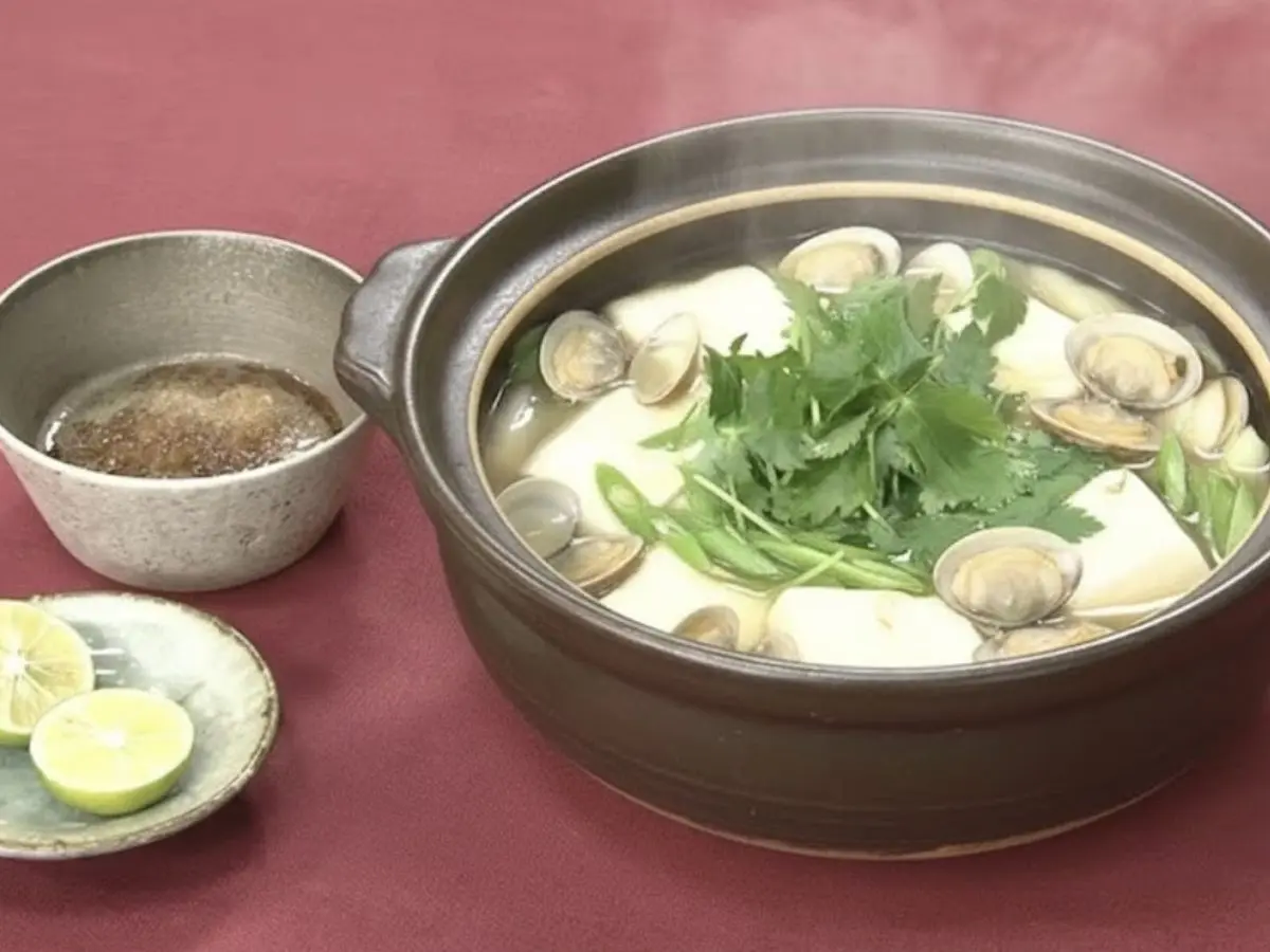 あさり湯豆腐