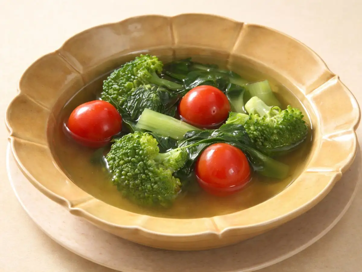 カラフル野菜のスープ仕立て