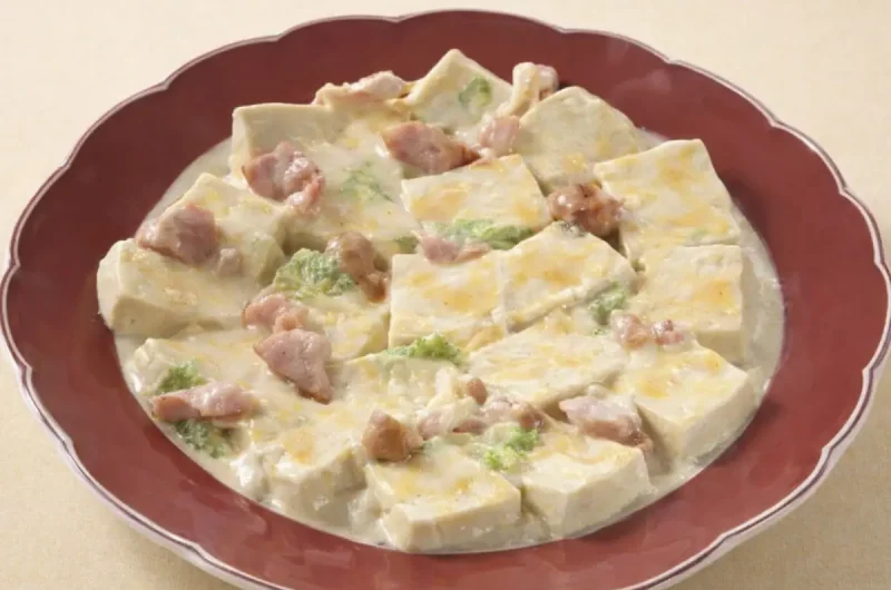 【きょうの料理】高野豆腐とベーコンのチーズクリーム煮のレシピ 操ばぁば