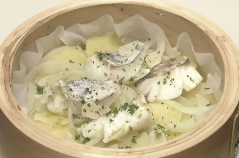 【きょうの料理】たらとじゃがいもの柚子胡椒バター蒸しのレシピ ワタナベマキさん蒸しおかず決定版
