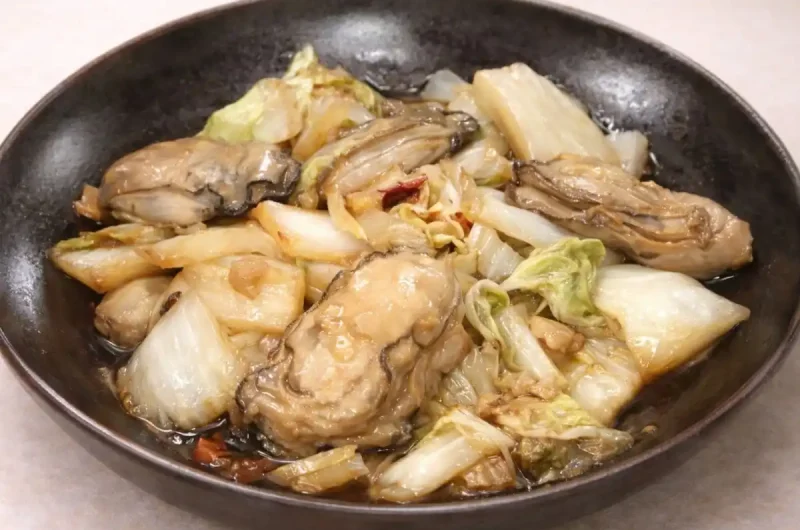 【きょうの料理】白菜とかきの黒酢炒めのレシピ 重信初江さんわが家のリピートレシピ