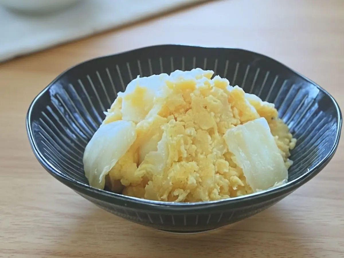 白菜のキムチポテサラ