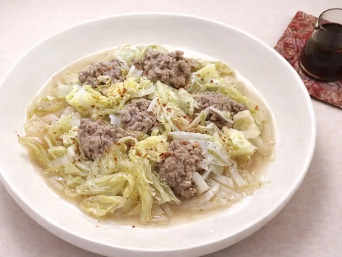 白菜と豚肉のレンジ蒸し