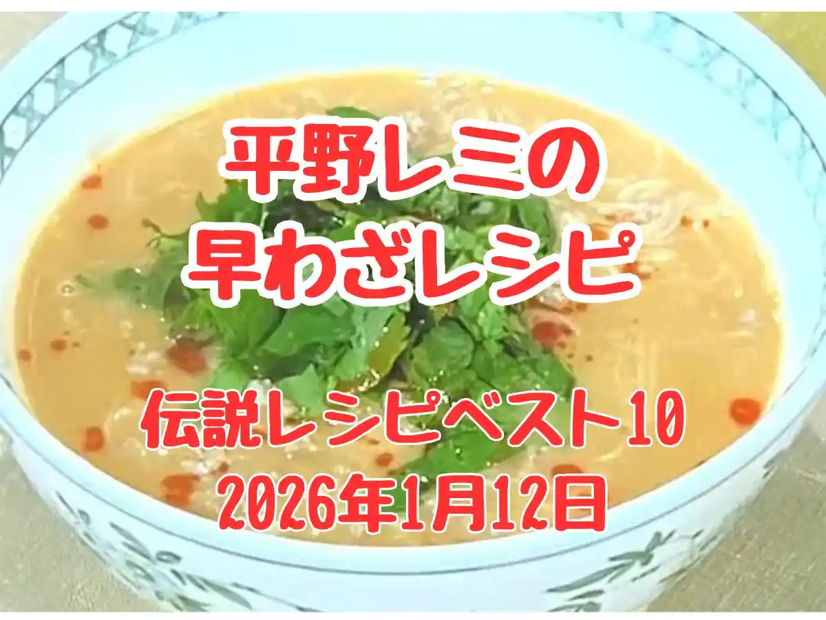 平野レミの早わざレシピベスト10