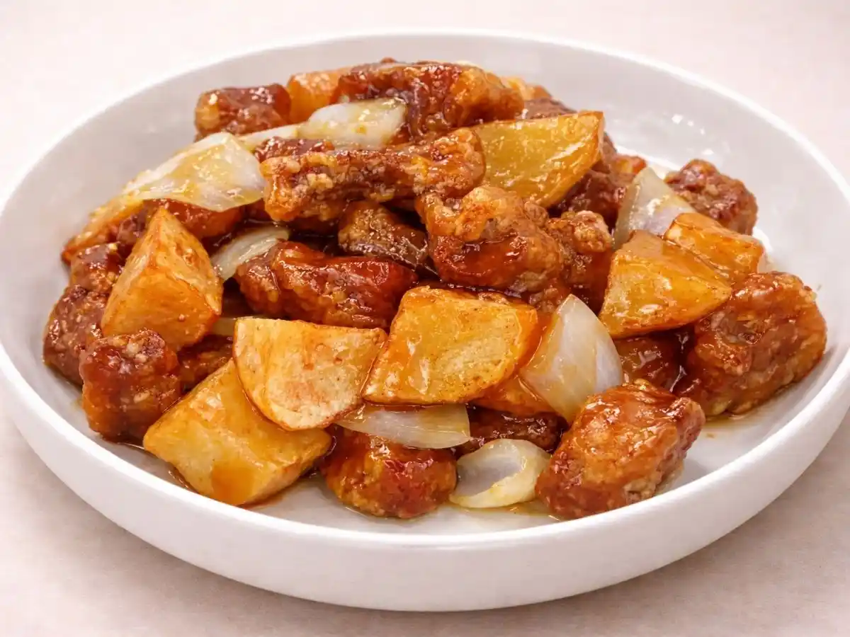 じゃがいも酢豚