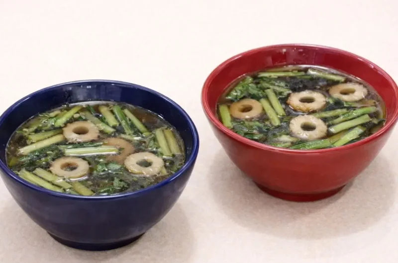 【きょうの料理】かぶの葉とちくわのオイスタースープのレシピ 小田真規子さん