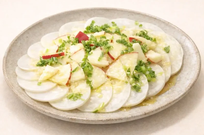 【きょうの料理】かぶとりんごの並べるだけサラダのレシピ 小田真規子さん