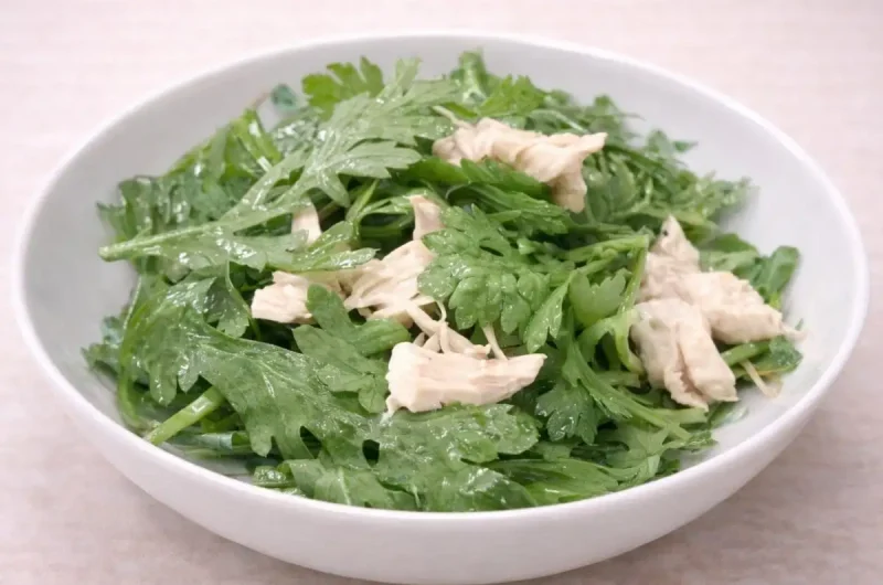 【きょうの料理】春菊のサラダのレシピ 本田明子のあきっこない料理