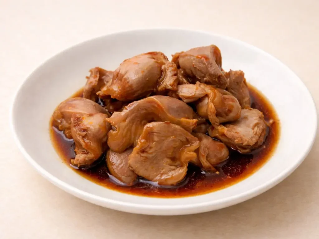 砂肝のしょうゆ漬け