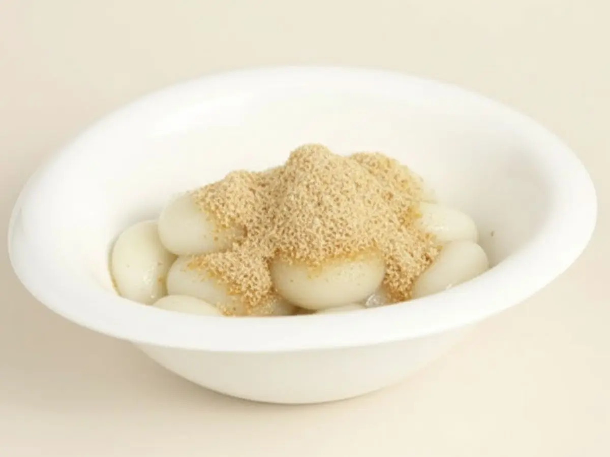 豆腐白玉きな粉がけ