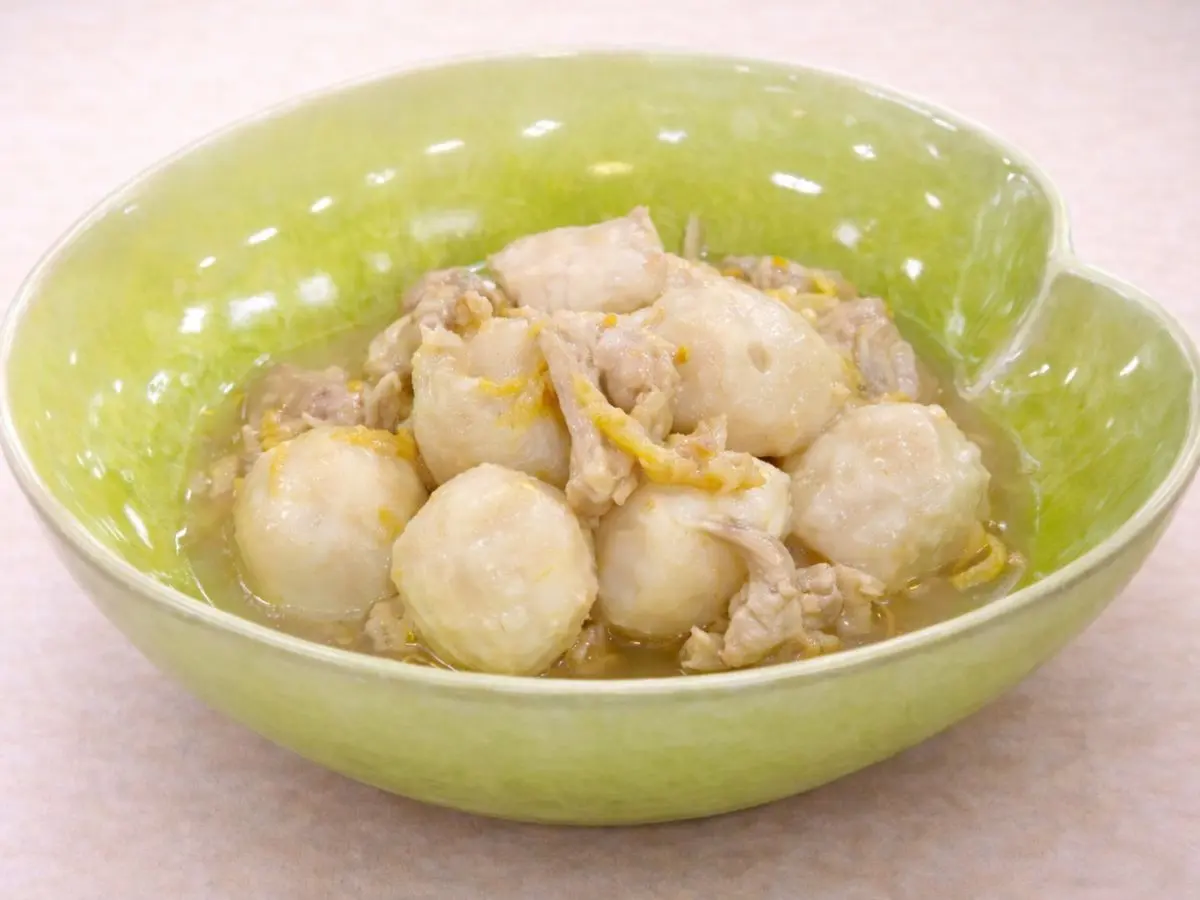 鶏肉と里芋の柚子煮