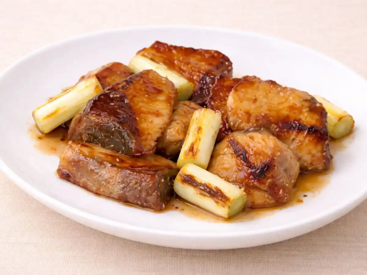 ぶりの梅照り焼き