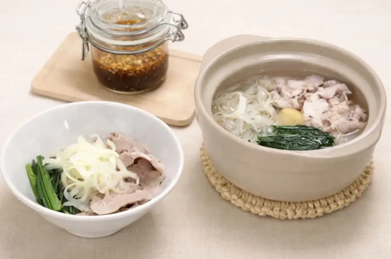 【きょうの料理】豚しゃぶの中華風ねぎしょうがだれのレシピ 菊池晋作さん