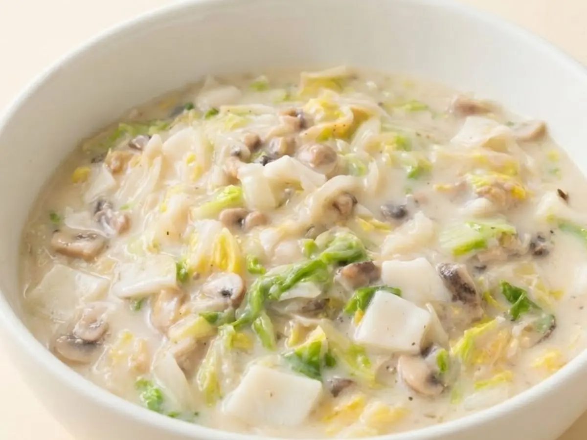 イカと白菜の中華風クリーム煮