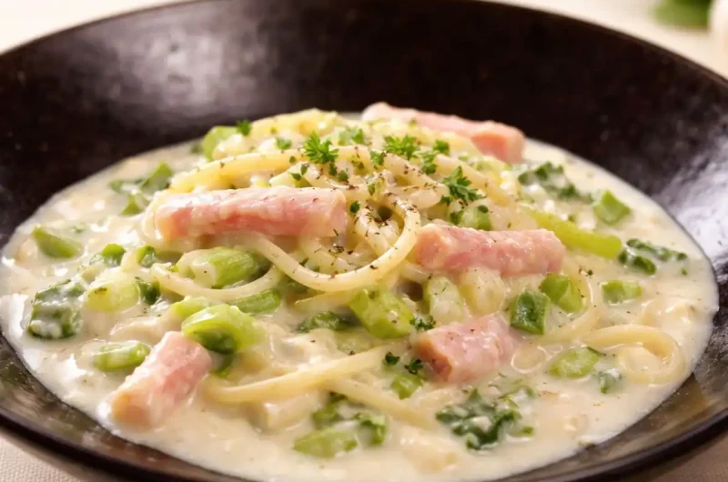 【あさイチ】かぶのポタージュパスタのレシピ 秋元さくらさん冬のあったか麺料理