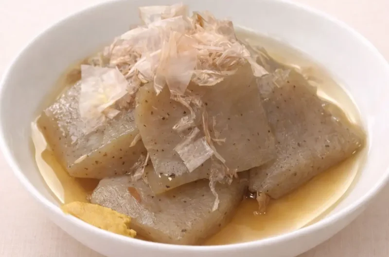 【きょうの料理】こんにゃくの炊いたんのレシピ こんにゃくと青ねぎの酢味噌和えも！