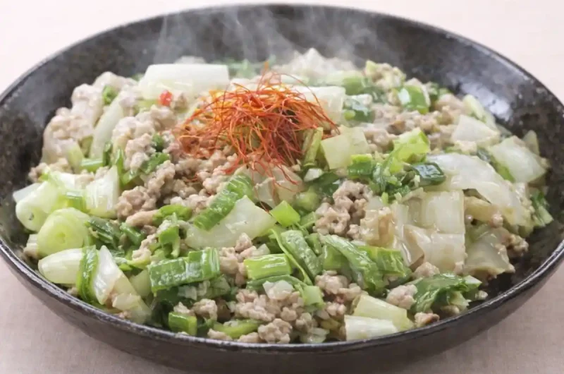 【相葉マナブ】ネギ塩麻婆のレシピ 旬の産地ごはんネギ