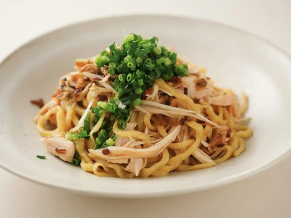 ねぎネギ葱の混ぜそば