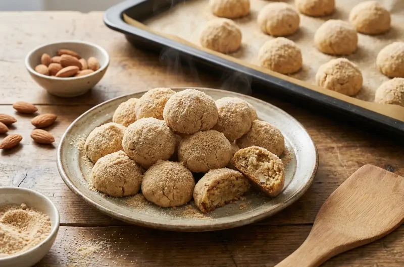 【かのうかおりさんのレシピ】きな粉のスノーボールクッキーの作り方