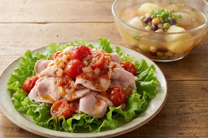 【志麻さんのレシピ】洋風トマト冷しゃぶ＆野菜のコンソメスープの作り方