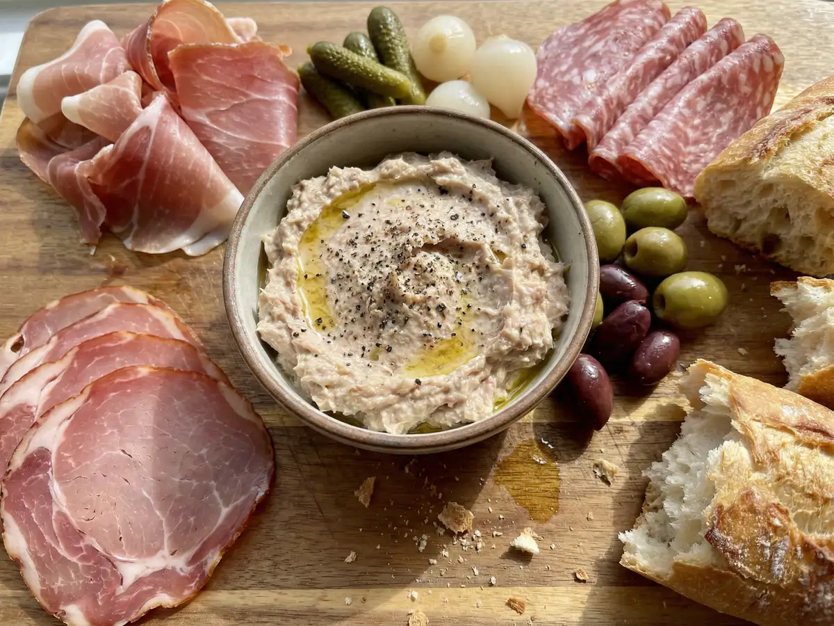 ツナ缶リエットとシャルキュトリー