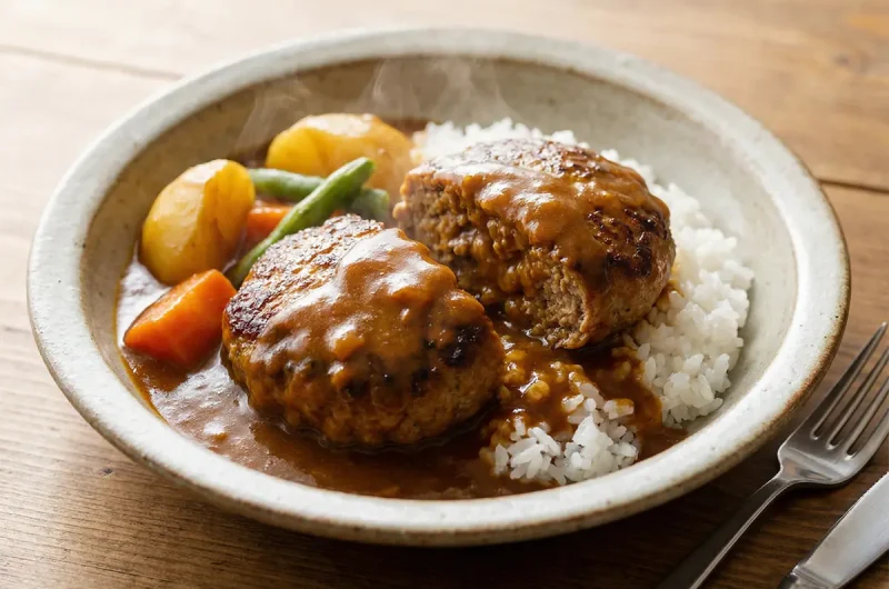 【志麻さんのレシピ】カレーハンバーグの作り方