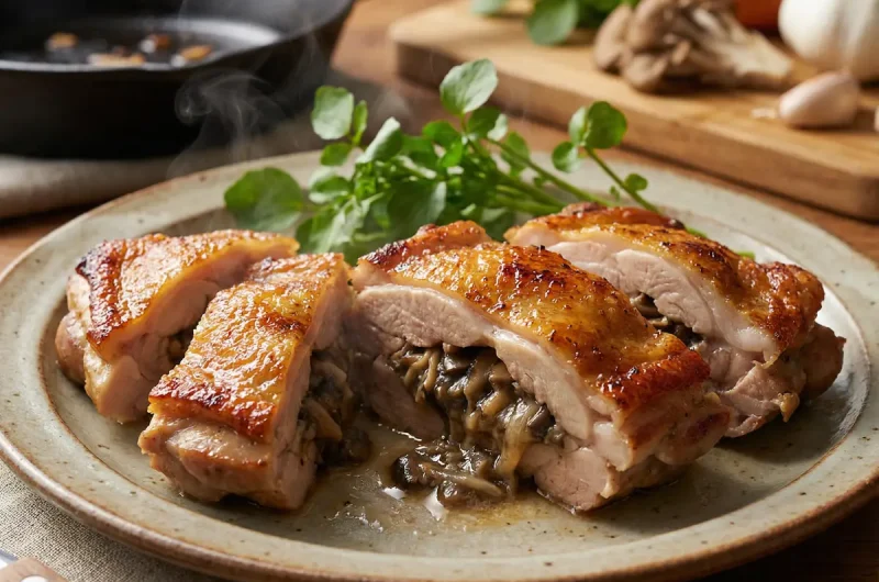 【志麻さんのレシピ】鶏もも肉のきのこペースト詰めの作り方