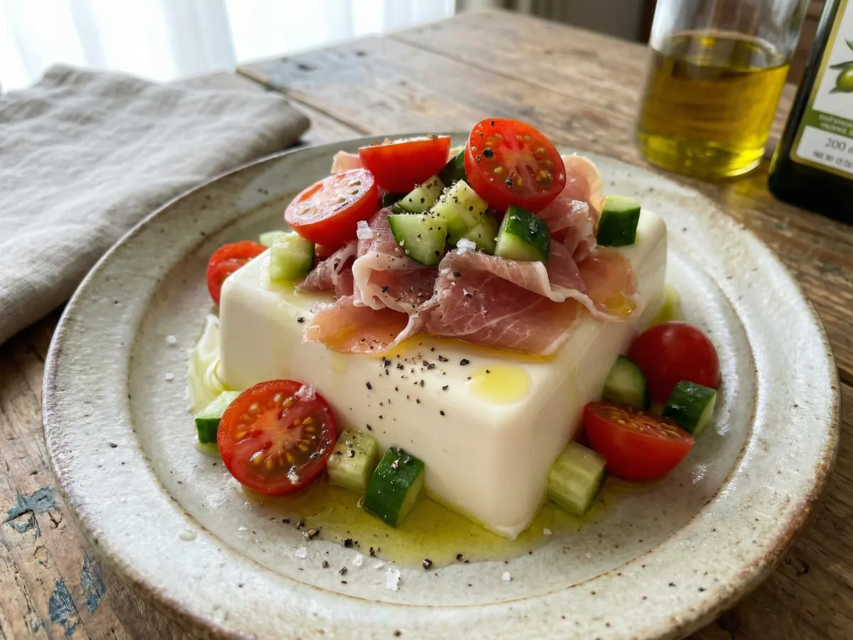 生ハム冷ややっこ