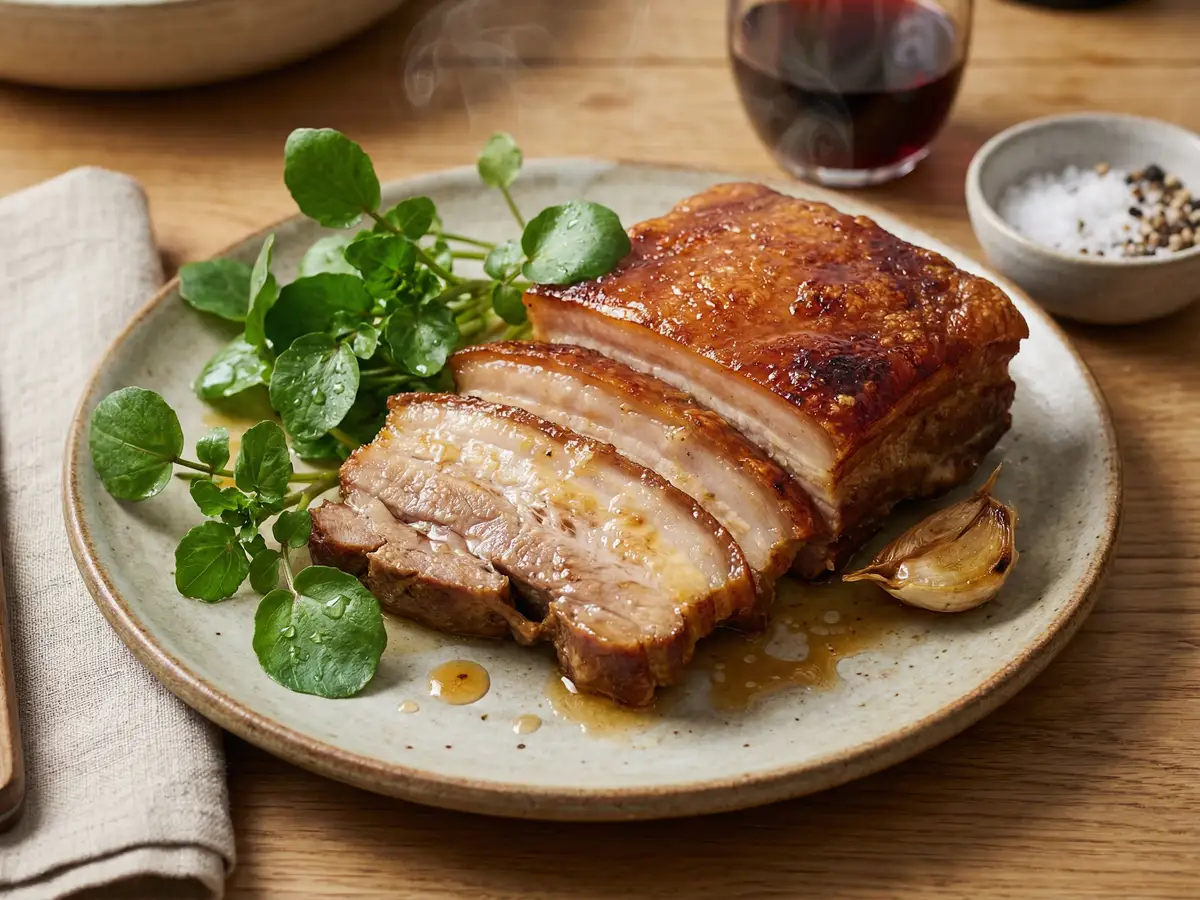 豚バラ肉のコンフィ