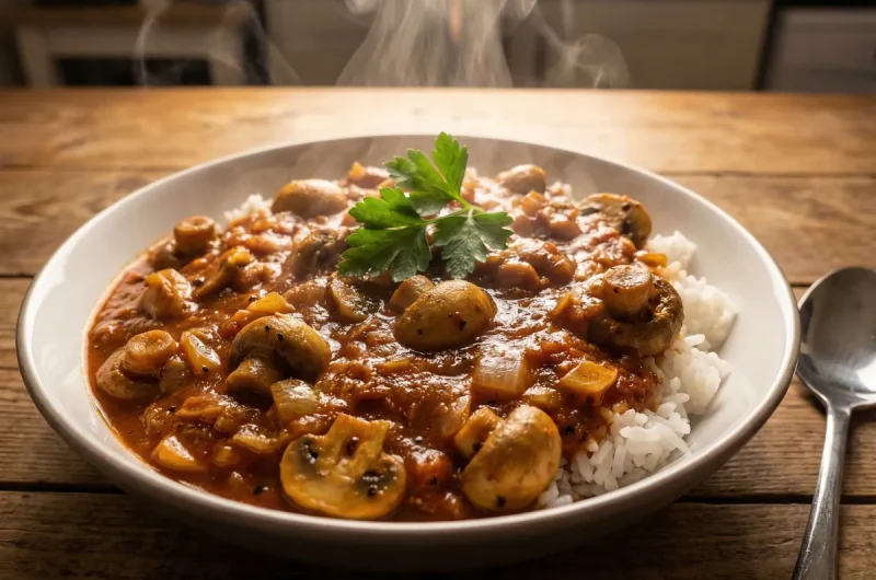 【志麻さんのレシピ】きのこのトマト煮 カレー風味の作り方