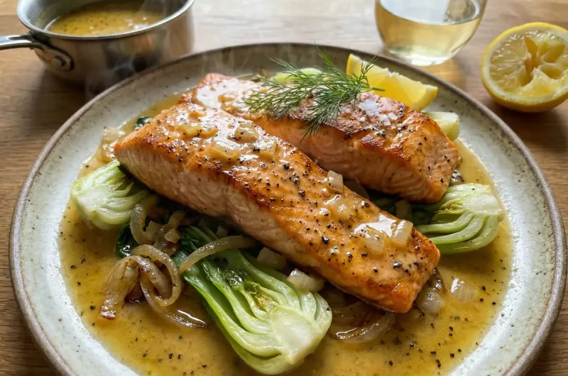 【志麻さんのレシピ】サーモンのレモンバターソースの作り方