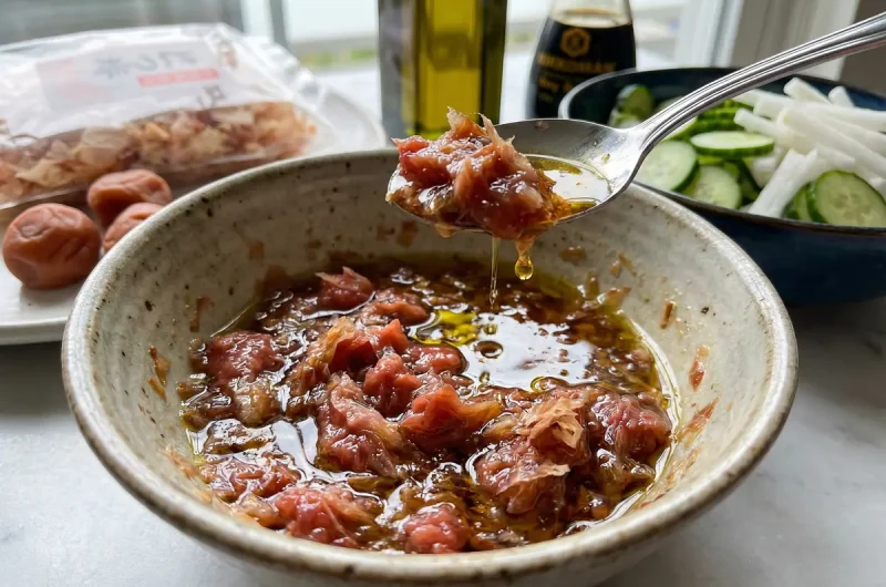 【志麻さんのレシピ】梅ドレッシングの作り方